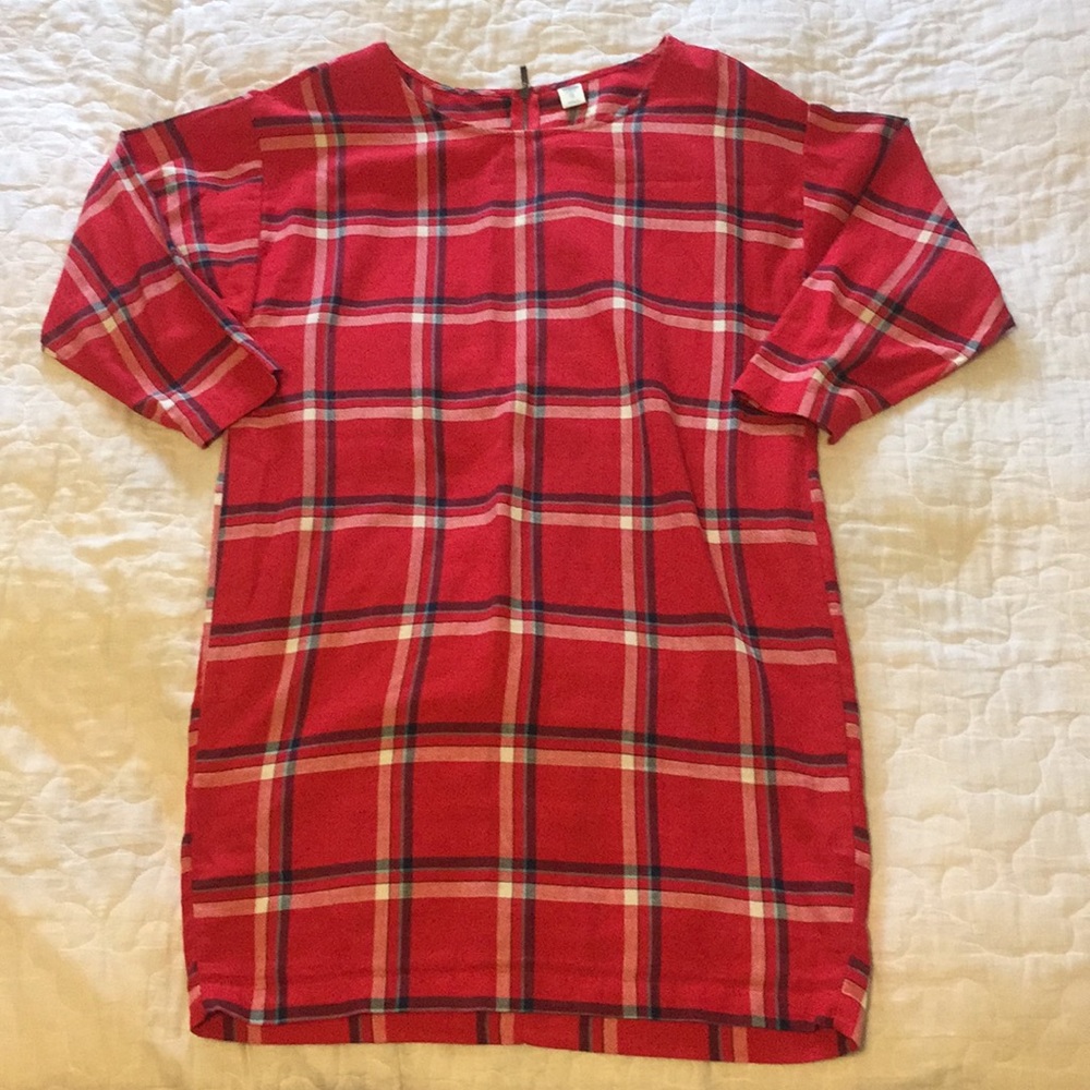 Oversized Flannel Dress